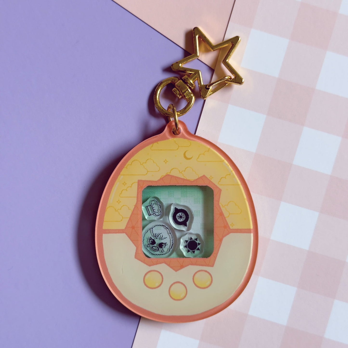SKZOO Tamagotchi Shaker Keychain