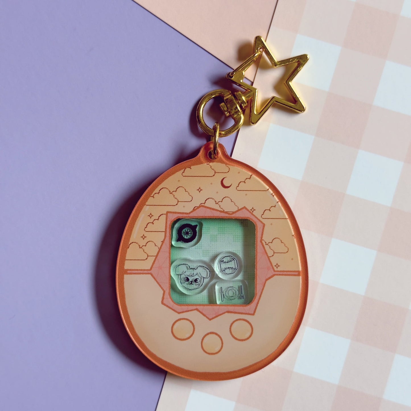 SKZOO Tamagotchi Shaker Keychain