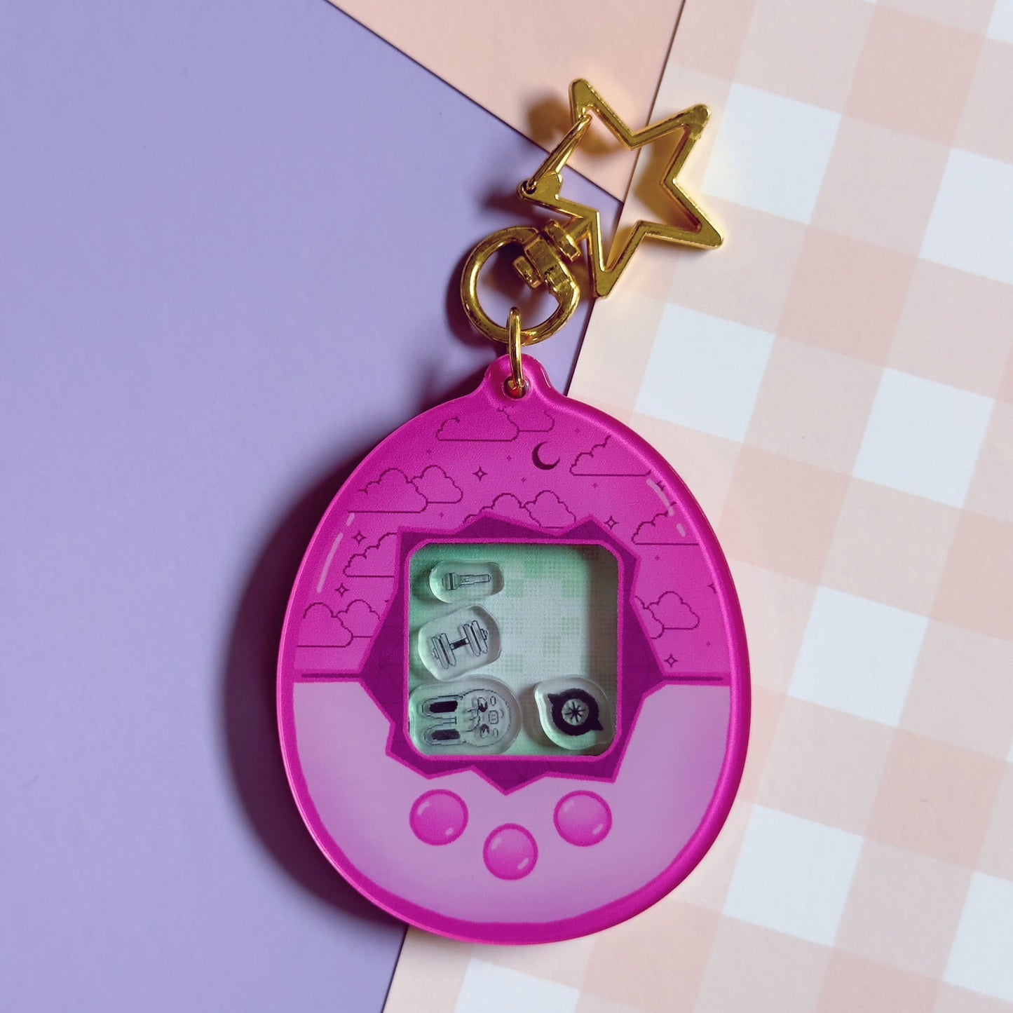 SKZOO Tamagotchi Shaker Keychain