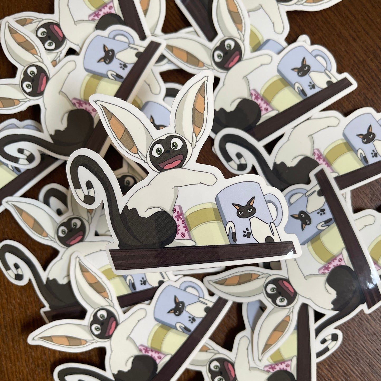 F4 Flying Lemur Mug Sticker