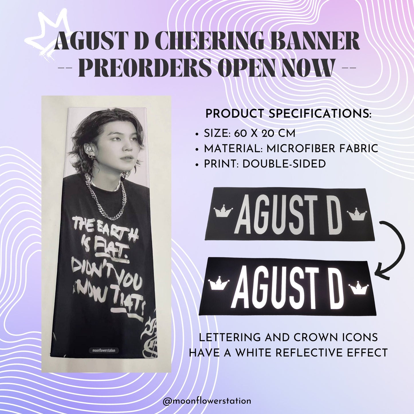 Agust D Cheering Banner