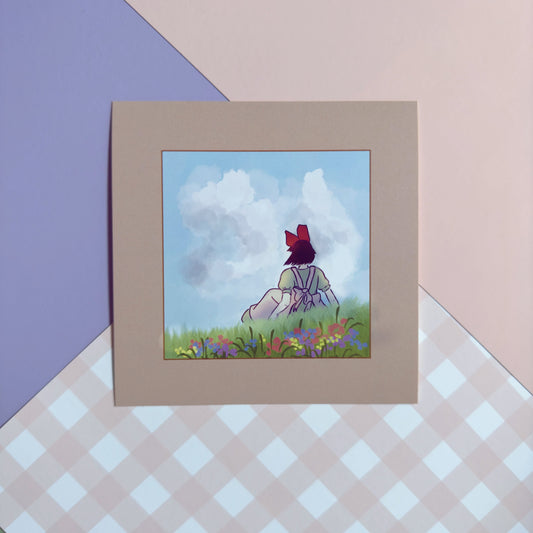 B4 Flower Field Kiki Print