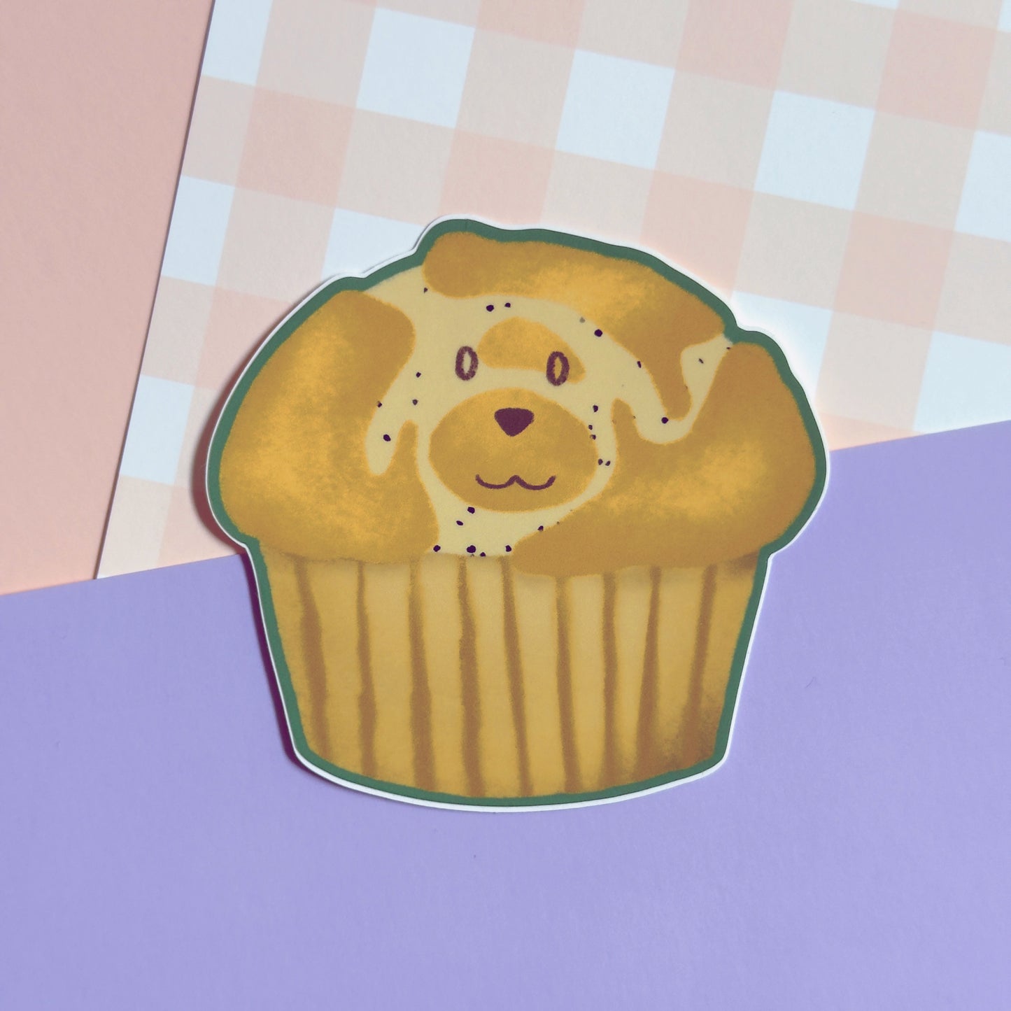 B2 Goldie Muffin Sticker