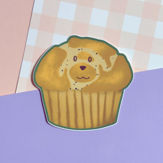 B2 Goldie Muffin Sticker