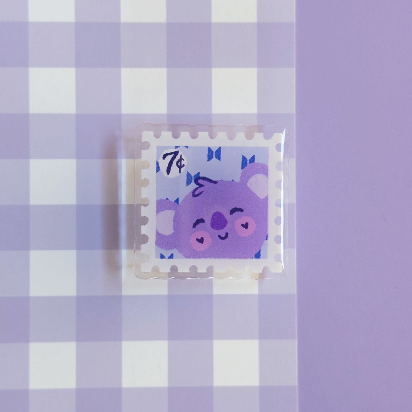 BT21 Borahae Postage Stamp Pin