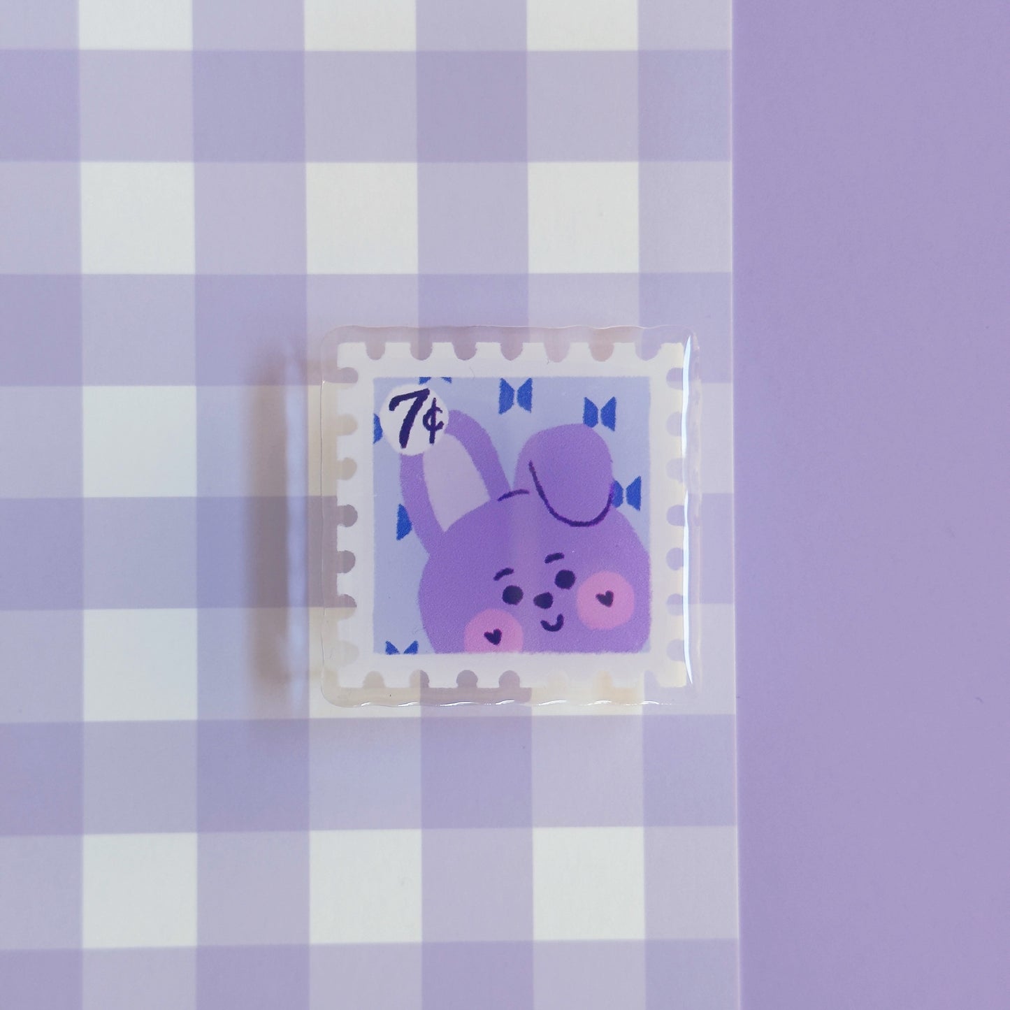 BT21 Borahae Postage Stamp Pin