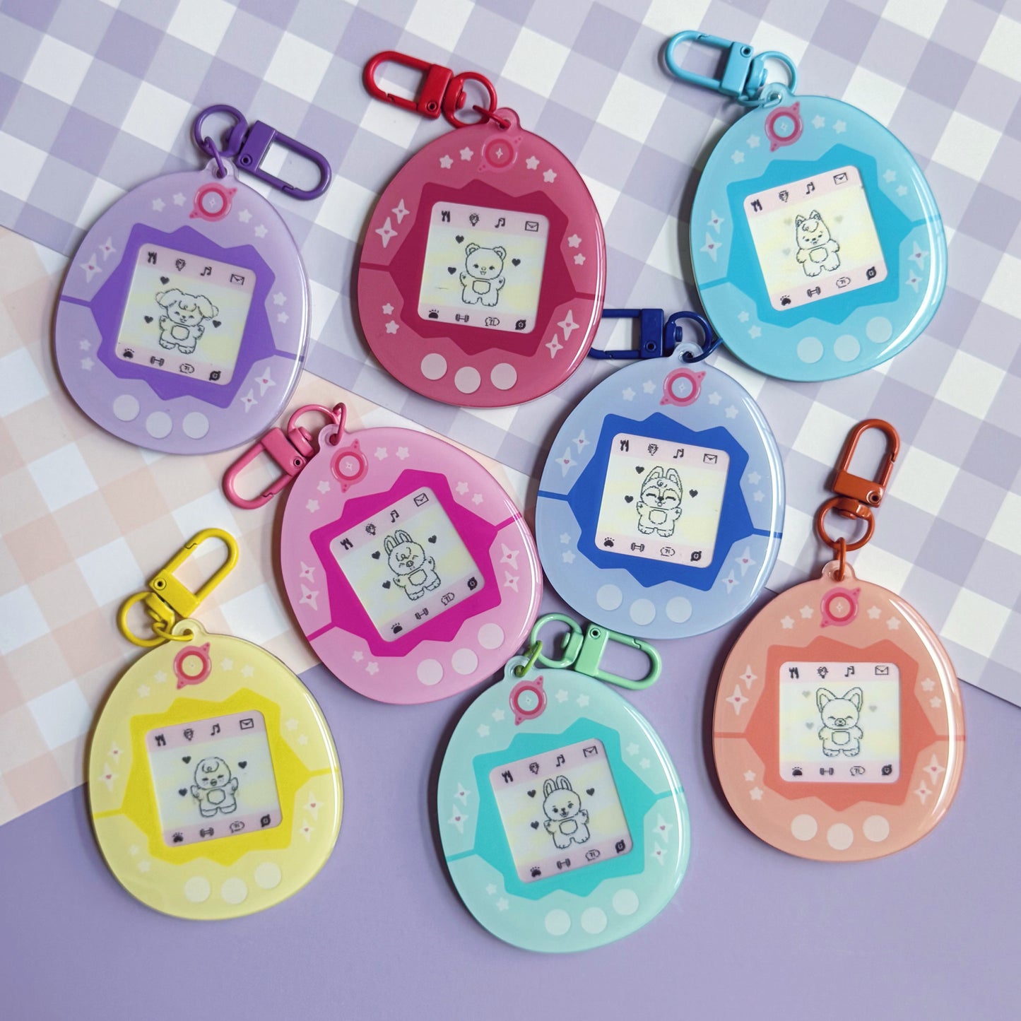 SKZOO Tamagotchi Lenticular Keychain