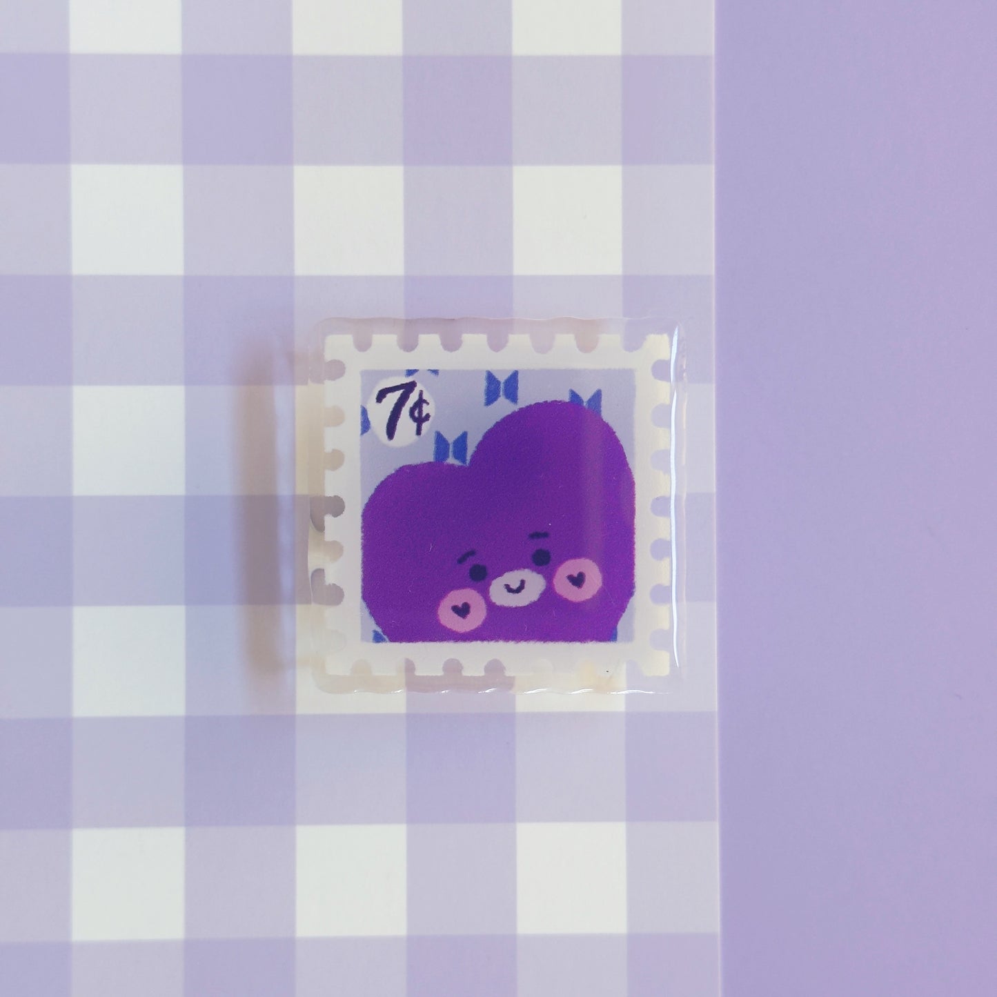 BT21 Borahae Postage Stamp Pin