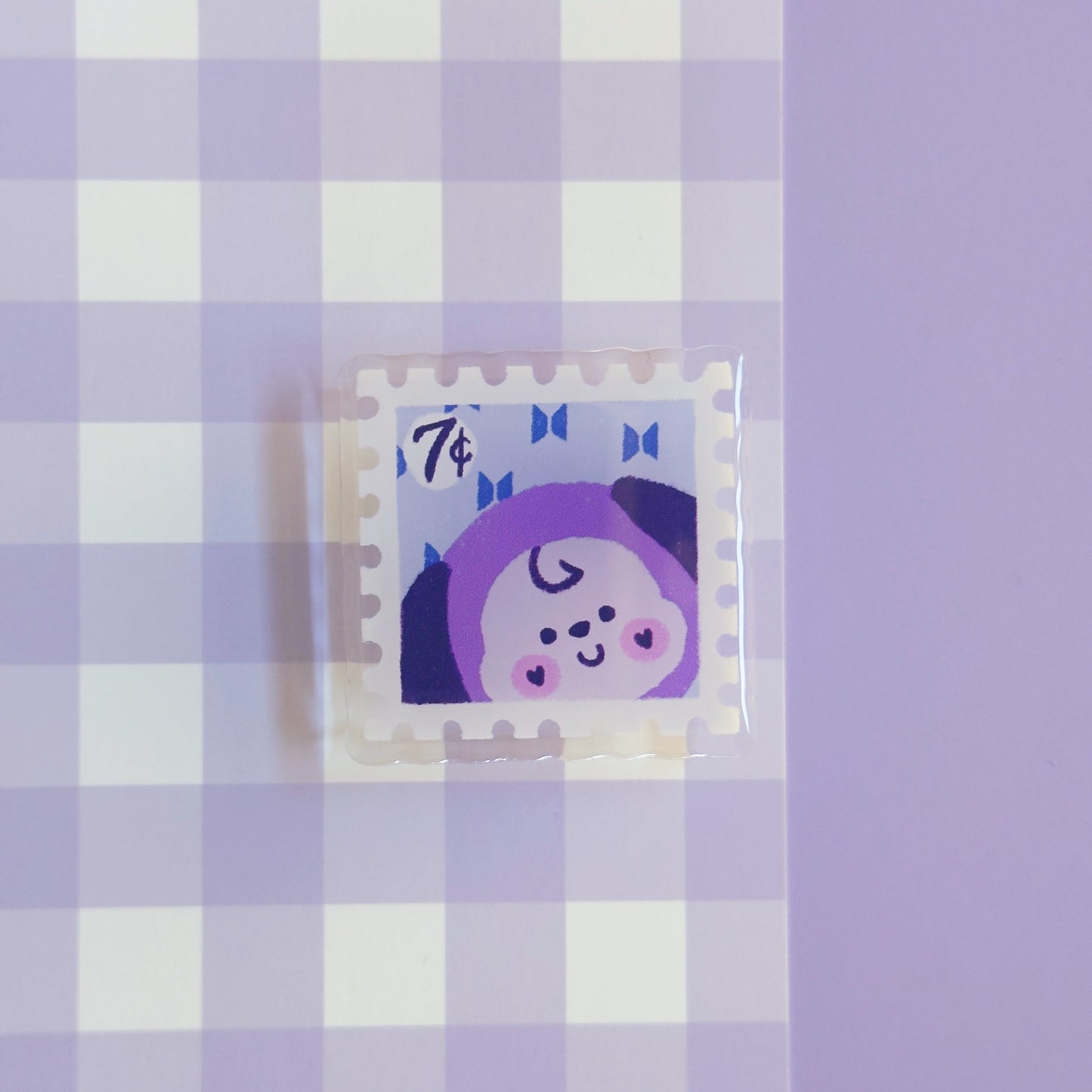 BT21 Borahae Postage Stamp Pin