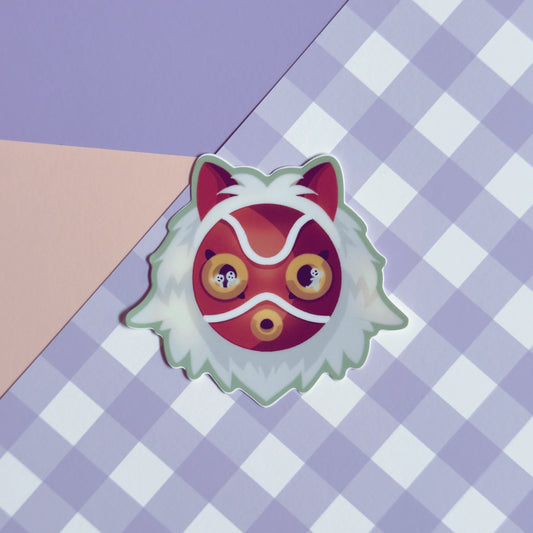 A4 Wolf Princess Mask Sticker