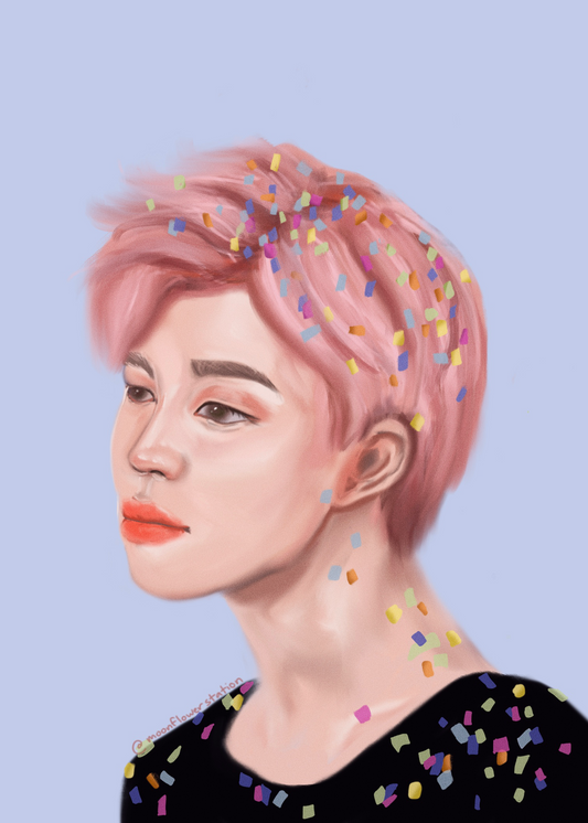 A5 Confetti Jimin Print